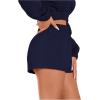 imageSOLY HUX Womens Elastic High Waisted Sweat Shorts Casual Comfy Lounge Summer Shorts TrendyDark Blue