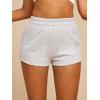 imageSOLY HUX Womens Elastic High Waisted Sweat Shorts Casual Comfy Lounge Summer Shorts TrendyLight Grey