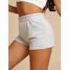 imageSOLY HUX Womens Elastic High Waisted Sweat Shorts Casual Comfy Lounge Summer Shorts TrendyLight Grey