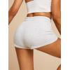 imageSOLY HUX Womens Elastic High Waisted Sweat Shorts Casual Comfy Lounge Summer Shorts TrendyLight Grey