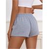 imageSOLY HUX Womens Elastic High Waisted Sweat Shorts Casual Comfy Lounge Summer Shorts TrendyPlain Grey