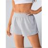 imageSOLY HUX Womens Elastic High Waisted Sweat Shorts Casual Comfy Lounge Summer Shorts TrendyPlain Light Grey