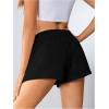 imageSOLY HUX Womens Elastic High Waisted Sweat Shorts Casual Comfy Lounge Summer Shorts TrendyPure Black