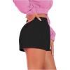imageSOLY HUX Womens Elastic High Waisted Sweat Shorts Casual Comfy Lounge Summer Shorts TrendySolid Black