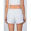 imageSOLY HUX Womens Elastic High Waisted Sweat Shorts Casual Comfy Lounge Summer Shorts TrendySolid Light Grey