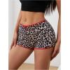 imageSOLY HUX Womens Y2k Lace Trim Leopard Shorts Drop Waist Skinny Mini Shorts Party ClubwearMulti Leopard