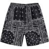 Black Paisley Print