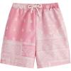 imageSOLY HUX Boys Summer Boho Paisley Print Drawstring High Waisted ShortsPink Paisley