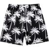 imageSOLY HUX Boys Swim Trunks Beach Board Shorts with Mesh Lining Teen Boys Quick Dry Swim ShortsBlack and White