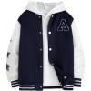 imageSOLY HUX Boys Varsity Jacket Letter Star Print Long Sleeve Color Block Baseball Bomber Jacket CoatRoyal Blue Letter