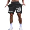 imageSOLY HUX Mens Graphic Shorts High Waist Elastic Casual Workout Athletic Gym Summer y2k ShortsDark Grey