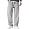 imageSOLY HUX Mens Sweatpants with Pockets Joggers Casual Straight Leg Sweat Pants Drawstring Waist Trousers StreetwearLight Grey