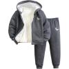 imageSOLY HUX Toddler Boys 2 Piece Outfits Fall Winter Sweatsuit Long Sleeve Hoodie Jacket and Sweatpants SetGrey Graphic