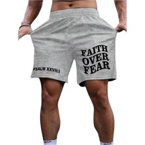 imageSOLY HUX Mens Graphic Shorts High Waist Elastic Casual Workout Athletic Gym Summer y2k ShortsGrey