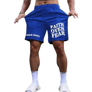 imageSOLY HUX Mens Graphic Shorts High Waist Elastic Casual Workout Athletic Gym Summer y2k ShortsRoyal Blue