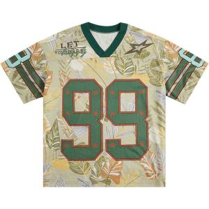 imageSOLY HUX Mens Jersey Y2k Baggy Shirts Graphic Tees Oversized V Neck Tshirts Summer TopsHawaiian Vibe