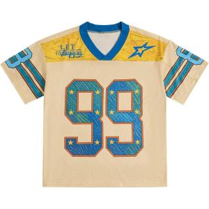 imageSOLY HUX Mens Jersey Y2k Baggy Shirts Graphic Tees Oversized V Neck Tshirts Summer TopsStarry Blue