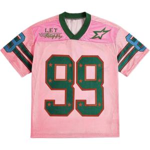 imageSOLY HUX Mens Jersey Y2k Baggy Shirts Graphic Tees Oversized V Neck Tshirts Summer TopsTrendy Pink