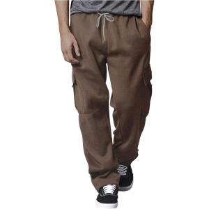 imageSOLY HUX Mens Sweatpants Drawstring Waist Flap Pocket Baggy Long PantsPure Coffee Brown