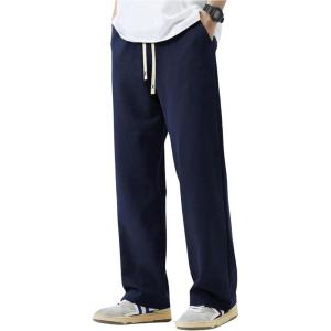 imageSOLY HUX Mens Sweatpants with Pockets Joggers Casual Straight Leg Sweat Pants Drawstring Waist Trousers StreetwearDark Blue