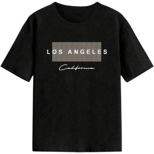 imageSOLY HUX T Shirt for Boys Letter Graphic Print Tees Short Sleeve Shirts Summer ClothesBlack Letter
