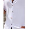 imageSOLY HUX Mens Casual Tracksuit Button Down Shirt and Drawstring Waist Short Sets Summer 2 Piece OutfitsWhite and Black