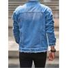 imageSOLY HUX Mens Denim Jacket Jean Jacket Men Vintage Trucker Jackets Coats Long Sleeve Casual Denim OuterwearMedium Wash