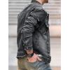 imageSOLY HUX Mens Denim Jacket Jean Jacket Men Vintage Trucker Jackets Coats Long Sleeve Casual Denim OuterwearSolid Grey