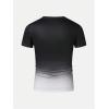 imageSOLY HUX Mens Gradient T Shirt Short Sleeve Round Neck Tee Summer TopsBlack Ombre