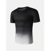 imageSOLY HUX Mens Gradient T Shirt Short Sleeve Round Neck Tee Summer TopsBlack Ombre