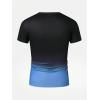 imageSOLY HUX Mens Gradient T Shirt Short Sleeve Round Neck Tee Summer TopsBlue Ombre