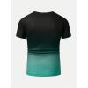 imageSOLY HUX Mens Gradient T Shirt Short Sleeve Round Neck Tee Summer TopsMulti Ombre