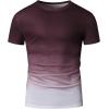 imageSOLY HUX Mens Gradient T Shirt Short Sleeve Round Neck Tee Summer TopsMulticoloured Ombre