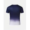 imageSOLY HUX Mens Gradient T Shirt Short Sleeve Round Neck Tee Summer TopsPurple Gradient
