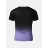 imageSOLY HUX Mens Gradient T Shirt Short Sleeve Round Neck Tee Summer TopsPurple Ombre