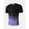 imageSOLY HUX Mens Gradient T Shirt Short Sleeve Round Neck Tee Summer TopsPurple Ombre