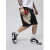 imageSOLY HUX Mens Graphic Shorts Casual Summer Drawstring Elastic Waist Shorts with Pockets Y2K StreetwearBlack Graphic