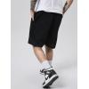 imageSOLY HUX Mens Graphic Shorts Casual Summer Drawstring Elastic Waist Shorts with Pockets Y2K StreetwearBlack Graphic