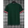imageSOLY HUX Mens Graphic Tees Letter Print T Shirts Crew Neck Short Sleeve Striped Summer TopsGreen Letter