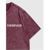 imageSOLY HUX T Shirts for Men Baggy Streetwear Short Sleeve Crewneck Letter Graphic Tee TopsBurgundy Letter