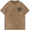 imageSOLY HUX T Shirts for Men Baggy Streetwear Short Sleeve Crewneck Letter Graphic Tee TopsKhaki Graphic