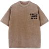 imageSOLY HUX T Shirts for Men Baggy Streetwear Short Sleeve Crewneck Letter Graphic Tee TopsKhaki Letter