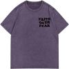 imageSOLY HUX T Shirts for Men Baggy Streetwear Short Sleeve Crewneck Letter Graphic Tee TopsPurple Black Letter