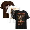 imageSOLY HUX 3Pack Oversized T Shirts for Men Y2K Graphic Tees Vintage Baggy Shirts 90s Streetwear TopsBlack and White and Brown