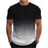 imageSOLY HUX Mens Gradient T Shirt Short Sleeve Round Neck Tee Summer TopsBlack Ombre