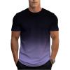 imageSOLY HUX Mens Gradient T Shirt Short Sleeve Round Neck Tee Summer TopsPurple Ombre
