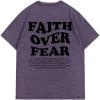 imageSOLY HUX T Shirts for Men Baggy Streetwear Short Sleeve Crewneck Letter Graphic Tee TopsPurple Black Letter