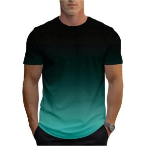 imageSOLY HUX Mens Gradient T Shirt Short Sleeve Round Neck Tee Summer TopsMulti Ombre