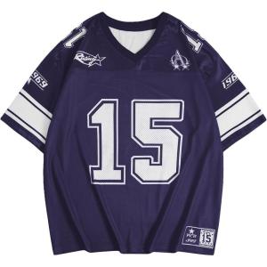 imageSOLY HUX Mens Graphic Jersey TShirts V Neck Racing Print Casual Tees Streetwear Summer Top TshirtDark Blue Graphic