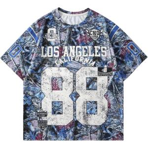 imageSOLY HUX Mens Y2k Jersey Shirts Letter Graphic Tees Crew Neck Short Sleeve Streetwear Loose T Shirt TopsDusty Blue Letter